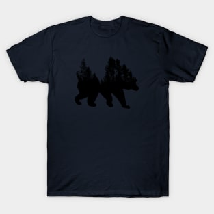 Bear Tree Design T-Shirt